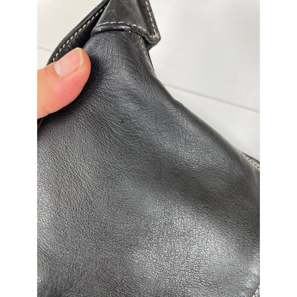 Vintage Coach Legacy Demi Hobo Bag Black Leather Shoulder Bag 9564 Read Flaw - Picture 5 of 12